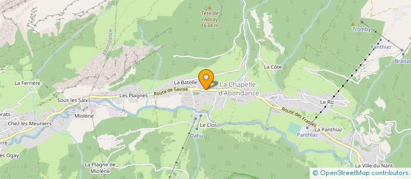 localisation de l'entreprise CHALET DES 2 OURS à LA CHAPELLE-D'ABONDANCE
