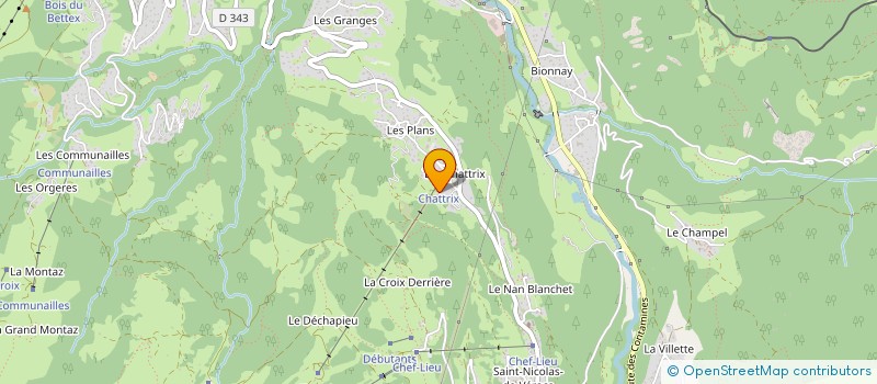 localisation de l'entreprise CHALET DES ISLES  SAINT-GERVAIS-LES-BAINS