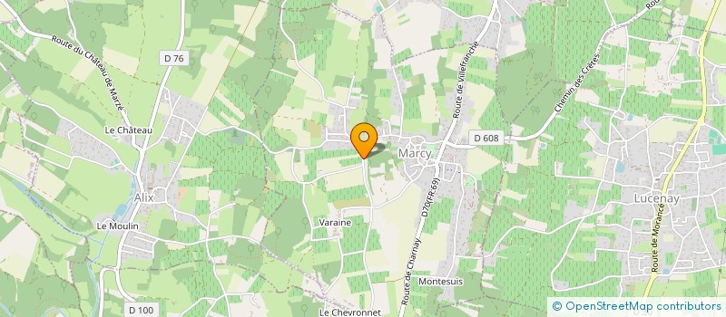 localisation de l'entreprise CHALET DES NEIGES  MARCY