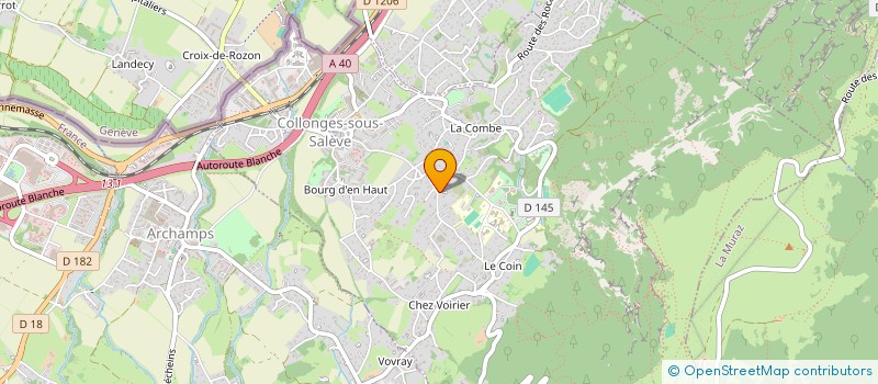 localisation de l'entreprise CHALET DES ROSES  COLLONGES-SOUS-SALEVE