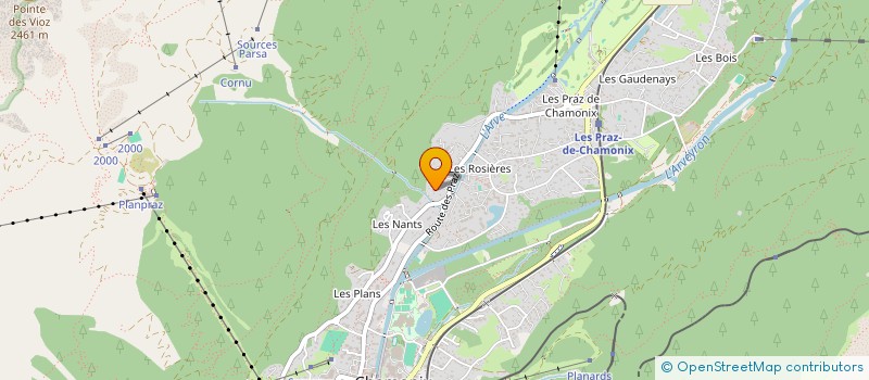 localisation de l'entreprise CHALET DU DOME  CHAMONIX-MONT-BLANC