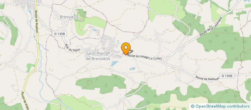 localisation de l'entreprise CHALET DU GRAND TETRAS  SAINT-PIERRE-DE-BRESSIEUX