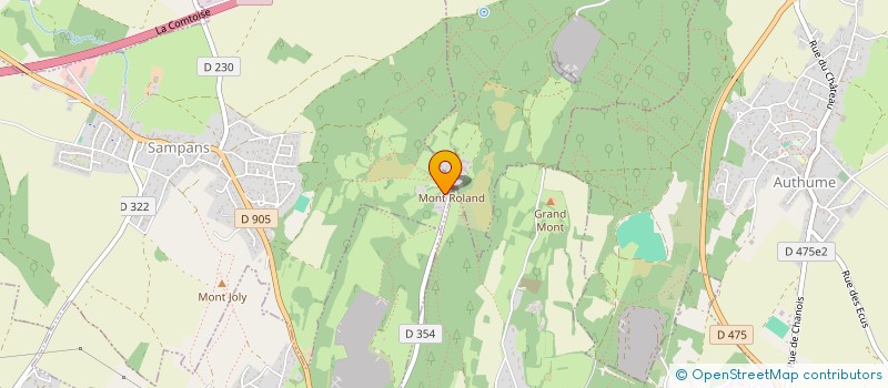 localisation de l'entreprise CHALET DU MONT ROLAND  SAMPANS