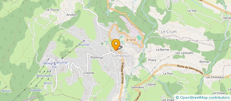 localisation de l'entreprise CHALET DUD'S à COMBLOUX