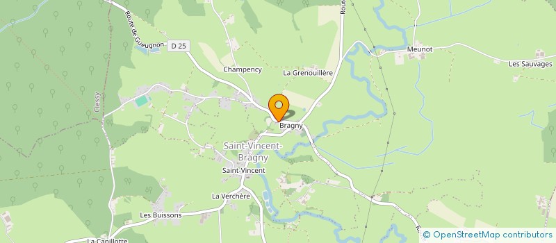 localisation de l'entreprise CHALET ET PLUS  SAINT-VINCENT-BRAGNY