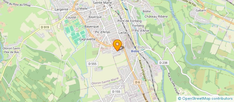 localisation de l'entreprise CHALET GINKO  OLORON-SAINTE-MARIE