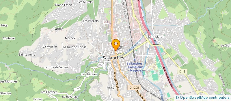 localisation de l'entreprise CHALET GRAND ROC à SALLANCHES