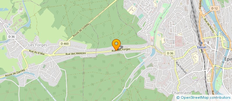 localisation de l'entreprise CHALET HOUERAN  CHANTRAINE