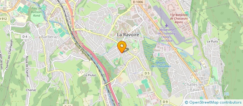 localisation de l'entreprise CHALET JEANCATHELINE  LA RAVOIRE