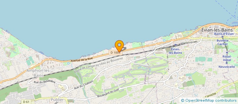 localisation de l'entreprise CHALET  LA PEROUSE  EVIAN-LES-BAINS