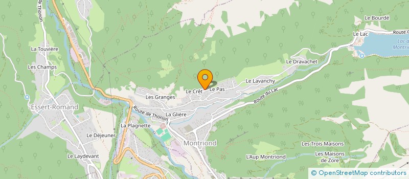 localisation de l'entreprise CHALET LA ROSE  MONTRIOND