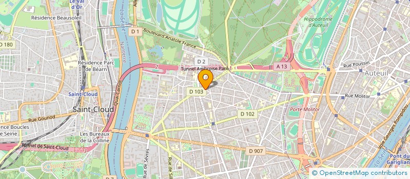 localisation de l'entreprise CHALET LA VALLEE à BOULOGNE-BILLANCOURT