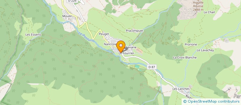 localisation de l'entreprise CHALET LE BON AIR  PEISEY-NANCROIX