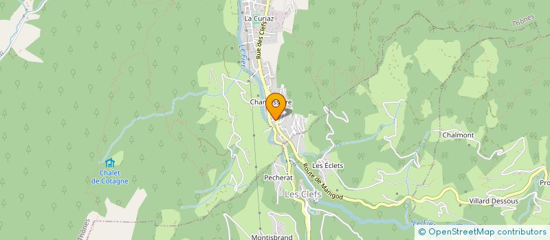 localisation de l'entreprise CHALET LE FIER  THONES