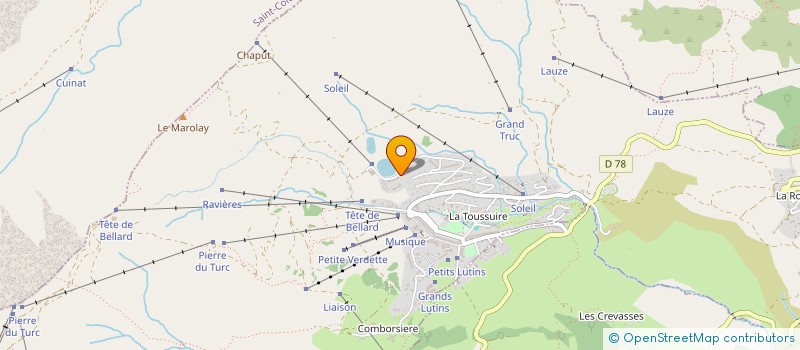 localisation de l'entreprise CHALET LE FOEHN  FONTCOUVERTE-LA-TOUSSUIRE