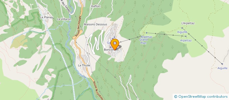 localisation de l'entreprise CHALET LE PONT DE STE FOY  SAINTE-FOY-TARENTAISE