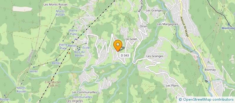 localisation de l'entreprise CHALET LES CARLINES  SAINT-GERVAIS-LES-BAINS