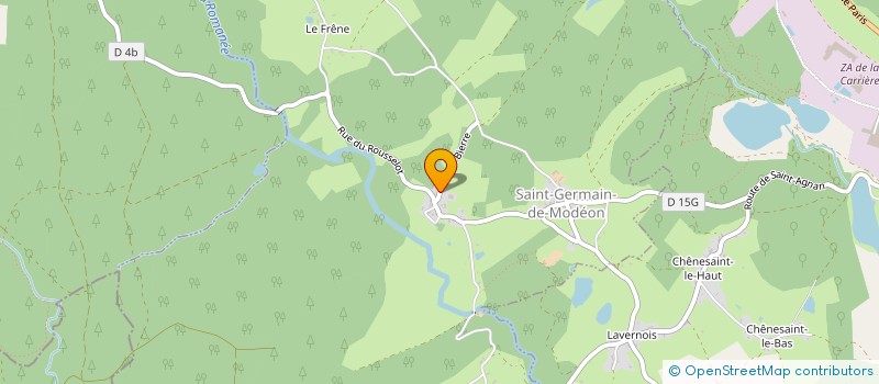 localisation de l'entreprise CHALET LES COURTIES DU MORVAN  SAINT-GERMAIN-DE-MODEON