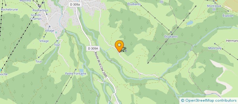 localisation de l'entreprise CHALET LES LOUPS  MEGEVE