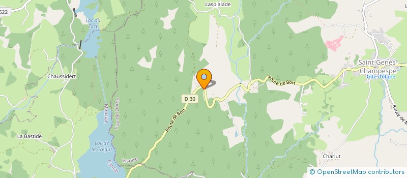 localisation de l'entreprise CHALET LES MARMOTTES  SAINT-GENES-CHAMPESPE