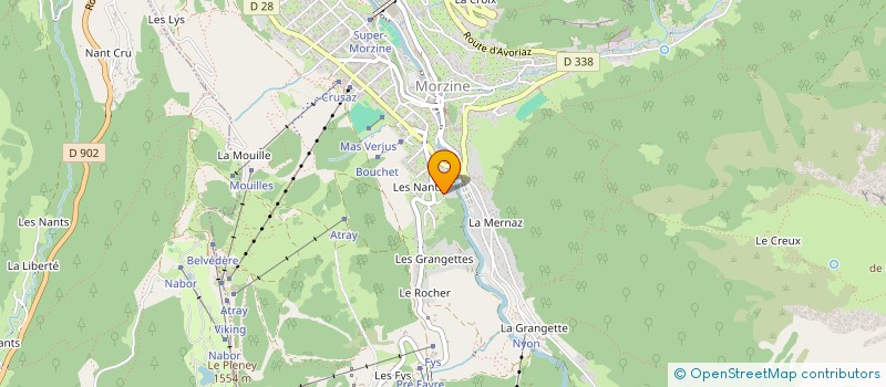 localisation de l'entreprise CHALET LES NANTS à MORZINE