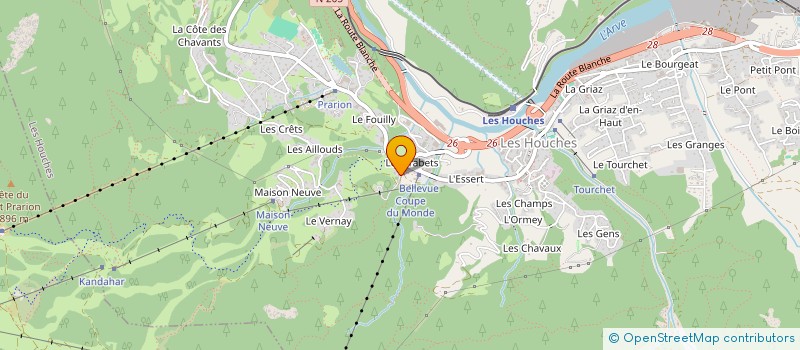 localisation de l'entreprise CHALET LES TROLLES  LES HOUCHES