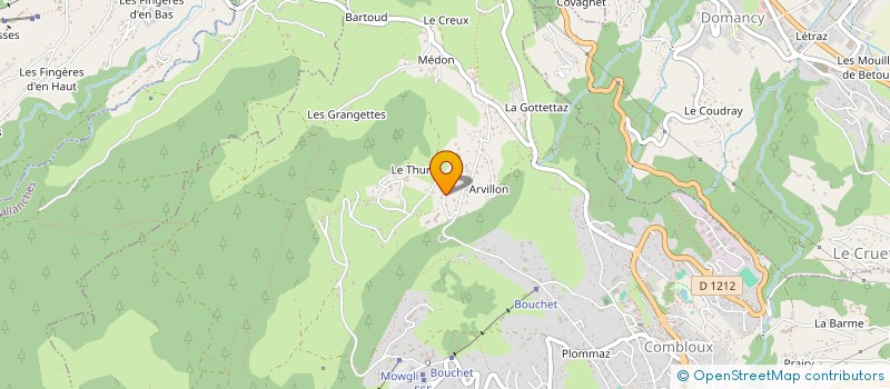 localisation de l'entreprise CHALET LOMBARD  COMBLOUX