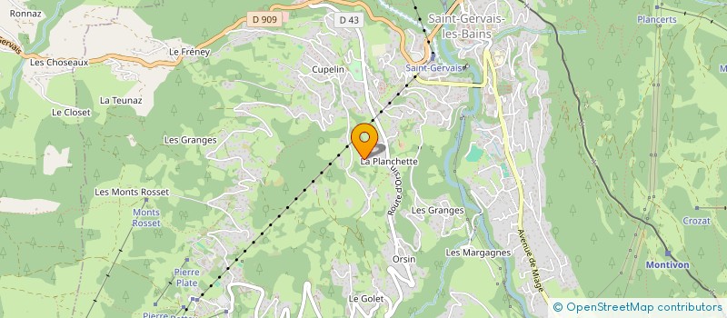 localisation de l'entreprise CHALET NEVALIS  SAINT-GERVAIS-LES-BAINS