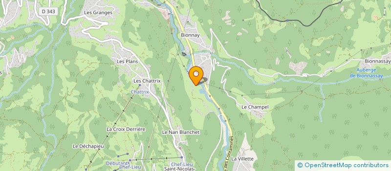 localisation de l'entreprise CHALET ORMIAGES  SAINT-GERVAIS-LES-BAINS