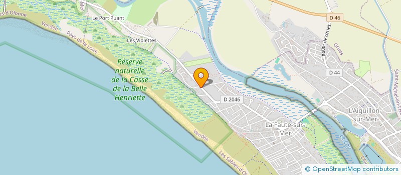 localisation de l'entreprise CHALET PLEIN AIR  L'AIGUILLON-LA-PRESQU'ILE