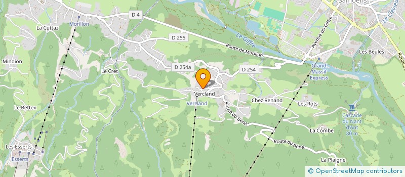 localisation de l'entreprise CHALET SAMOENS VERCLAND  SAMOENS