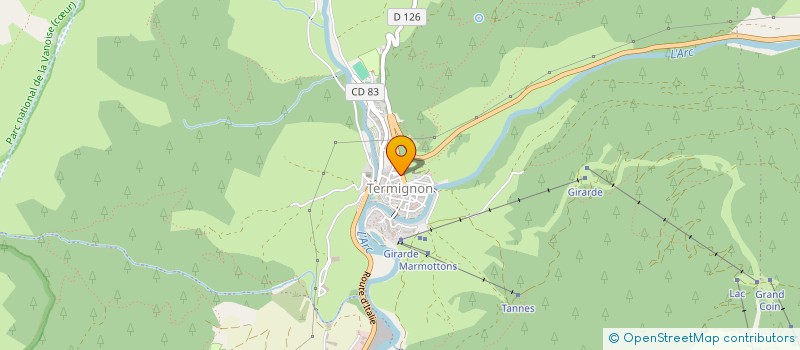 localisation de l'entreprise CHALET SERVICES à MODANE