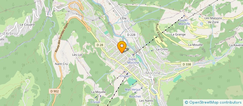 localisation de l'entreprise CHALET TILLEULS  MORZINE
