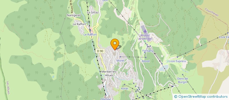 localisation de l'entreprise CHALET TONIA à LES ALLUES