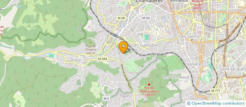 localisation de l'entreprise CHALET VALLAUVERGNE  CHAMALIERES