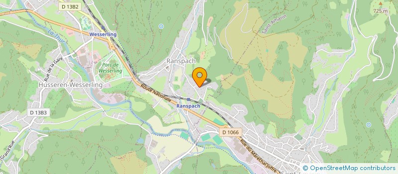 localisation de l'entreprise CHALETS ALSA THUR à RANSPACH