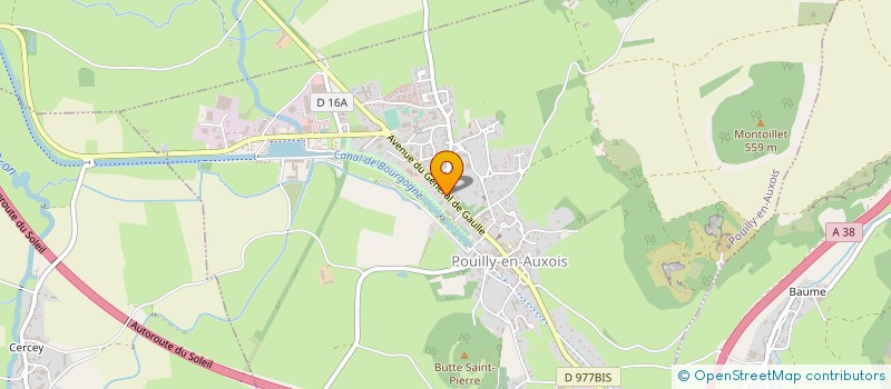 localisation de l'entreprise CHALETS BOIS CONFORT à POUILLY-EN-AUXOIS