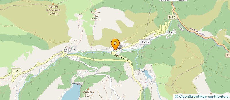 localisation de l'entreprise CHALETS DE SO à MIJANES