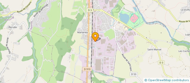 localisation de l'entreprise CHALETS DU DIAMANT NOIR  RUMILLY