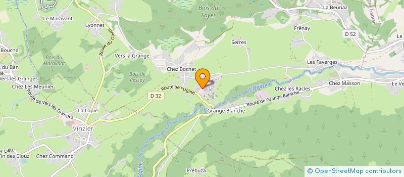 localisation de l'entreprise CHALETS DUFOUR à SAINT-PAUL-EN-CHABLAIS