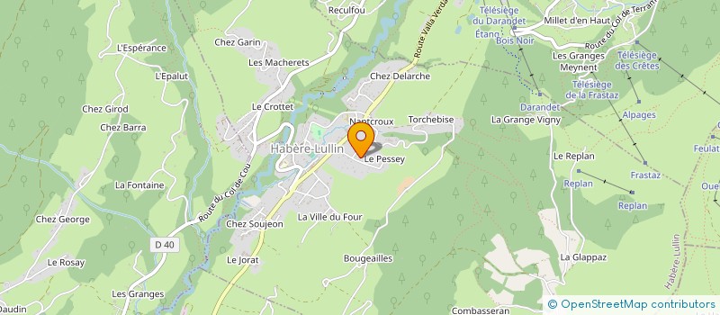 localisation de l'entreprise CHALETS DURET à HABERE-LULLIN