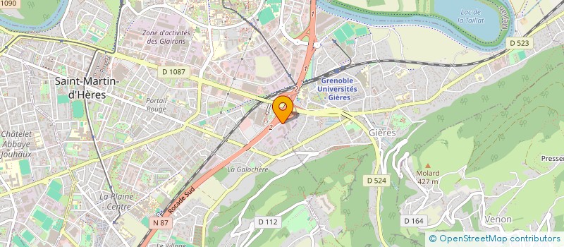 localisation de l'entreprise CHALETS EXPO SUD EST  SAINT-MARTIN-D'HERES