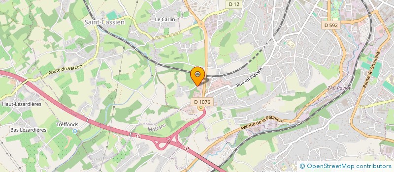 localisation de l'entreprise CHALETS GRAND'COMBE à VOIRON