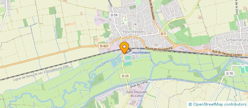 localisation de l'entreprise CHALETS HUBERT  HOCHFELDEN