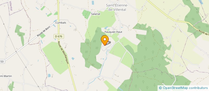 localisation de l'entreprise CHALETS LES ORMES  SAINT ETIENNE DE VILLEREAL