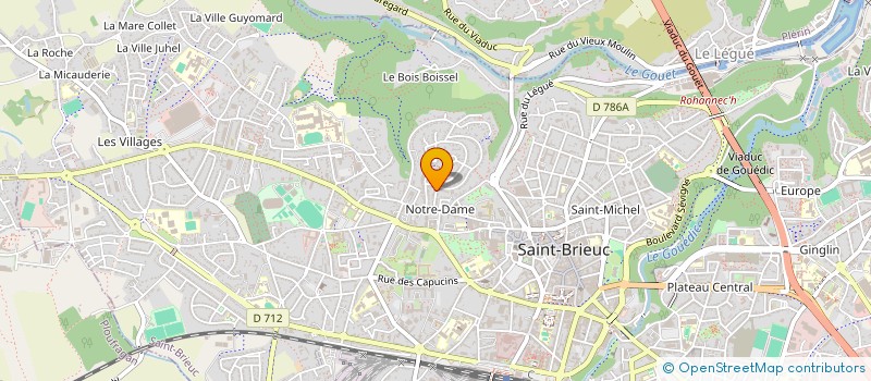 localisation de l'entreprise CHALETS PLUS SARL à SAINT-BRIEUC