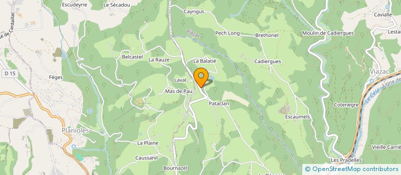 localisation de l'entreprise CHALETS VACANCES LESTRADE  PLANIOLES