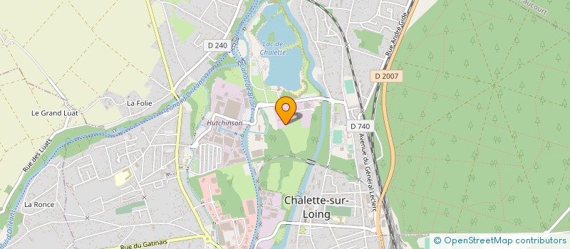 localisation de l'entreprise CHALETTE CARROSSERIE à CHALETTE-SUR-LOING