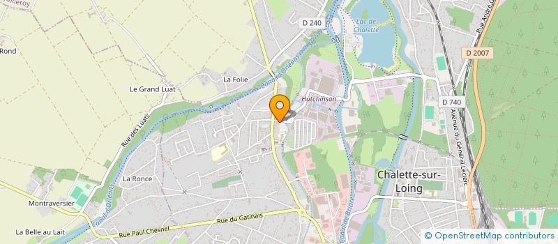 localisation de l'entreprise CHALETTE PRIMEURS à CHALETTE-SUR-LOING