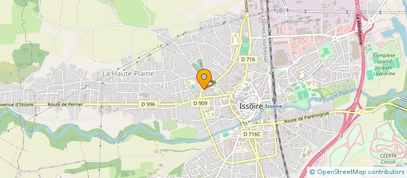 localisation de l'entreprise CHALEUR BOIS DIFFUSION à ISSOIRE